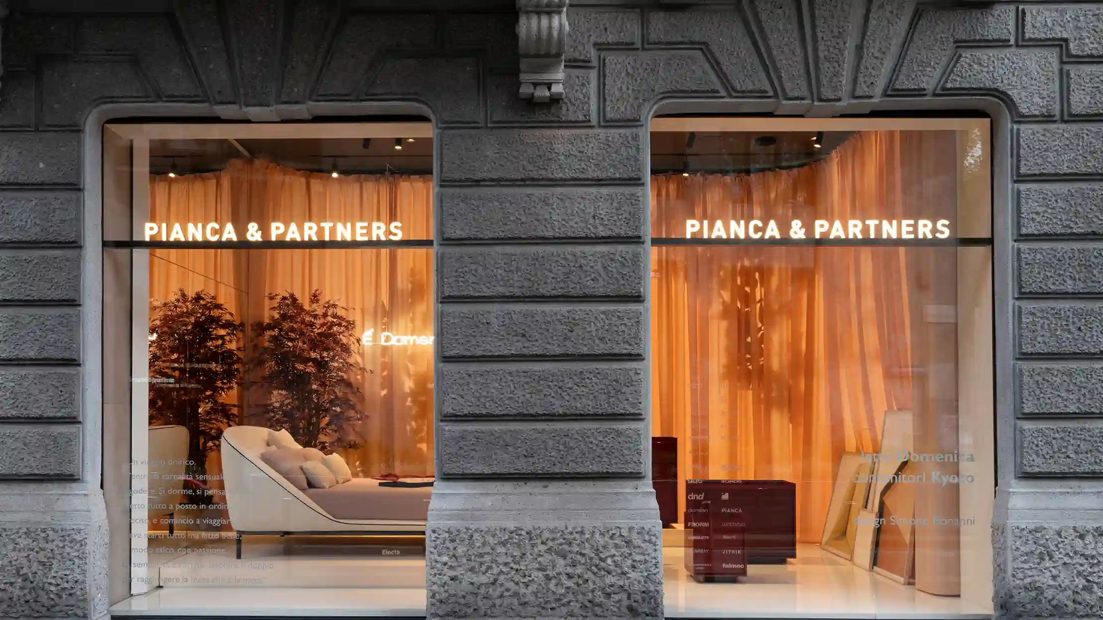 organizzazione di un evento di design per pianca partners in brera