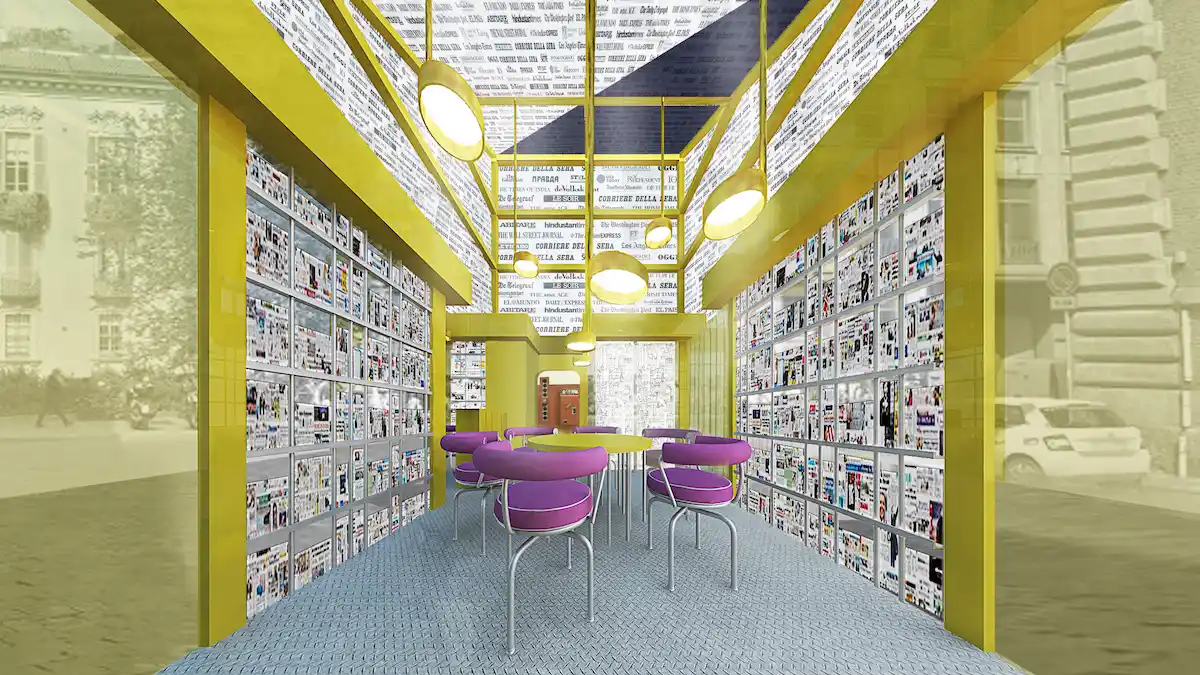 concorso edicola del futuro interni gambardella